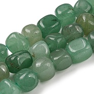 Natural Green Aventurine Bead Strands, Tumbled Stone, Nuggets, 7~9.5x9~11x7~11mm, Hole: 1mm, about 42~43pcs/strand, 15.75''~15.94''(40~40.5cm)(G-F464-04A)