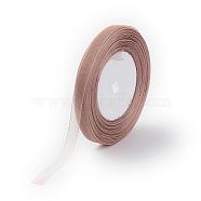 Sheer Organza Ribbon, Wide Ribbon for Wedding Decorative, Camel, 3/4 inch(20mm), 25yards(22.86m)(RS20mmY-071)