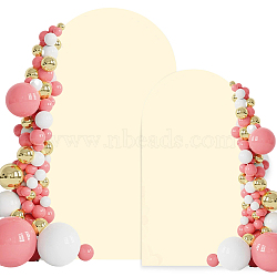 2Pcs 2 Styles Polyester Wedding Arch Cover Cloth, for Wedding Background Cover Cloth, PapayaWhip, 1800~2200x800~1200mm, 1pc/style(FEPA-CN0001-02B)