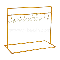 10Pcs Mini Iron Doll Clothes Hangers & 1Pc Doll Clothes Storage Rack, Mixed Color, 24~121x40~252x1~205mm(DIY-FH0006-65)