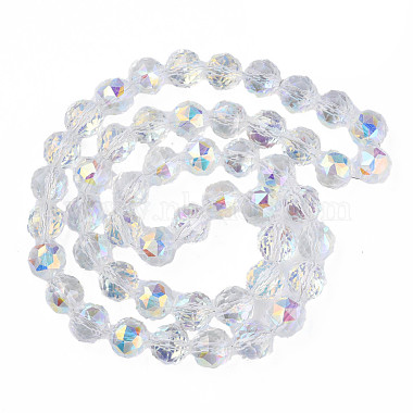 Electroplate Transparent Glass Beads Strands(X-EGLA-N002-34A-C03)-2
