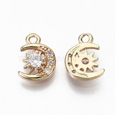 Brass Micro Pave Cubic Zirconia Charms(X-KK-S359-029-RS)-2