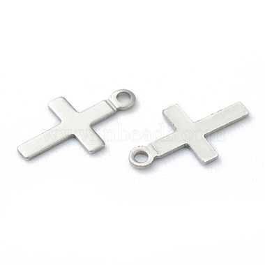 304 Stainless Steel Tiny Cross Charms(STAS-H149-02P)-2