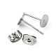 100Pcs 304 Stainless Steel Stud Earring Findings(STAS-YW0001-43D)-3
