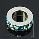 Brass Rhinestone Spacer Beads(X-RB-H253-8x2.5mm-03)-1