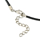 Angel Shape Alloy with Glass Pendant Necklaces(NJEW-JN04560)-7