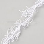 Polyester Yarn, for Knitting & Crochet, White, 20mm(YCOR-WH20001-001B)