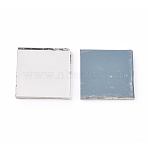 Mirror Glass Mosaic Tiles, for Home Decoration Crafts Jewelry Making, Square, Clear, 24.5x24.5x1.5mm(GLAA-WH0015-57)