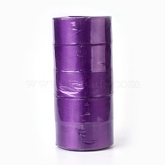 Valentines Day Gifts Boxes Packages Single Face Satin Ribbon, Polyester Ribbon, Purple, 1-1/2 inch(37mm)(RC37MMY-035)