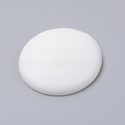 Strong Seamless Silicone Anti-Collision Adhesive, Half Round, White, 4x0.85cm(FIND-WH0071-73)