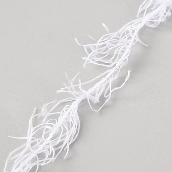 Polyester Yarn, for Knitting & Crochet, White, 20mm