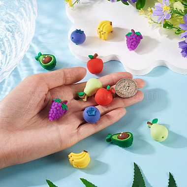 12pcs 6&nbsp;styles de perles de silicone(SIL-TA0003-18)-6