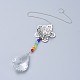 Cristal lustre suncatchers prismes chakra pendentif suspendu(AJEW-I040-22P)-1