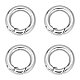 unicraftale 4pcs anneaux de porte à ressort en acier inoxydable lisses 304(STAS-UN0041-72)-1