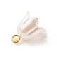 Breloques imitation perles en plastique ABS peintes à la bombe(PALLOY-JF01603-04)-5