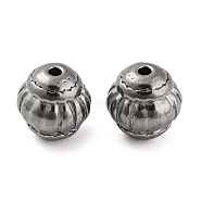 316 Stainless Steel Beads, Drum, Stainless Steel Color, 9x8mm, Hole: 1.2mm(STAS-B047-04P)