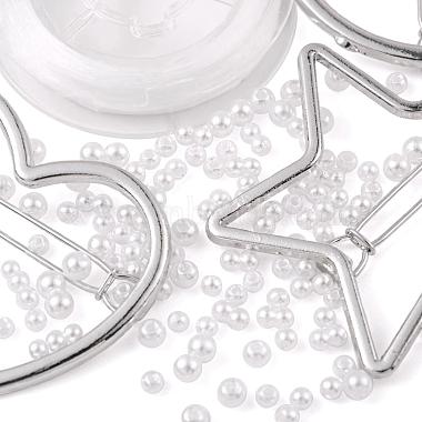 Kits de fabrication de barrettes de cheveux de perle d'imitation de bricolage(DIY-LS0003-45)-3