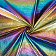 Rainbow Gradient Imitation Leather Fabric(AJEW-WH0314-291A)-1
