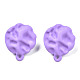 Spray Painted Iron Stud Earring Findings(IFIN-N008-015B)-2