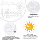 8 Sheets 4 Style Waterproof Heart & Bear Paw Pattern PET Car Decals Stickers(STIC-GF0001-03B)-5