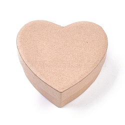 Heart Kraft Paper Candy Boxes, Wedding Supplies Creative Candy Box, BurlyWood, 6.15x6.55x2.65cm(CON-WH0072-82)