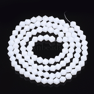 Opaque Solid Color Glass Beads Strands(GLAA-Q080-4mm-B05)-2