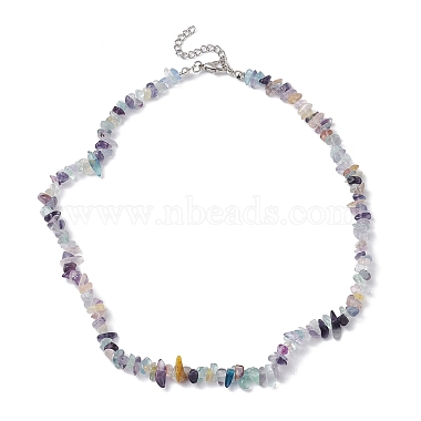 collier de perles de fluorite naturelle(NJEW-JN04615-11)-4