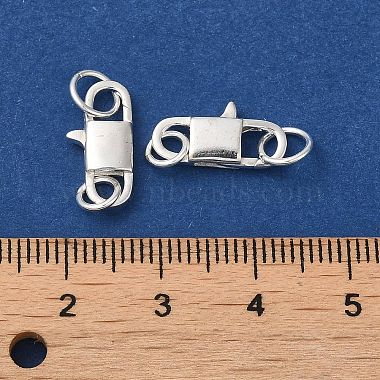 925 Sterling Silver Lobster Claw Clasps(STER-D006-16S)-3