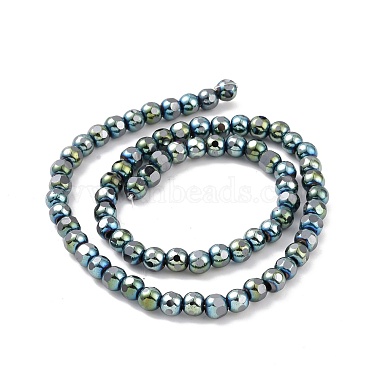 Electroplated Non-magnetic Synthetic Hematite Beads Strands(G-G862-02A)-2