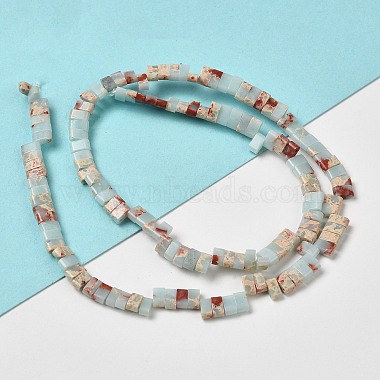 Synthetic Aqua Terra Jasper Beads Strands(G-Z045-A19-01)-2