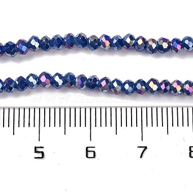 Baking Electroplate Glass Beads Strands(X-DGLA-A039-J2MM-B04)-4