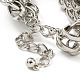 Iron Multi-strand Wide Bracelets for Women(NJEW-K261-13P)-4