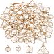 chgcraft 80pcs 4 pendentifs en plastique abs de style perles d'imitation(PACR-CA0001-11)-1