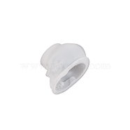 DIY Silicone Display Decoration Molds, Resin Casting Molds, Halloween Skull, White, 58x36x40mm(SIMO-PW0016-31C)