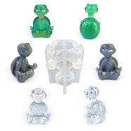 3D Yoga Turtle Figurine DIY Display Decoration Silicone Molds, Resin Casting Molds, for UV Resin, Epoxy Resin Craft Making, White, 108x83x80mm, Inner Diameter: 48.5x54mm(SIL-F007-08)