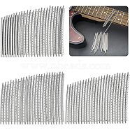 72Pcs 3 Style Guitar Fret Wires, Brass Fretwire, Electric or Acoustic Guitar Fingerboard Replacement, Platinum, 4.5~5.95x0.22~0.29x0.25~0.3cm, 1 set/style, 24pcs/set(FIND-BC0003-13)