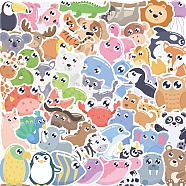 PVC Plastic Sticker Labels, Waterproof Decals for Suitcase, Skateboard, Refrigerator, Helmet, Mobile Phone Shell, Animal Pattern, 30~60mm, 52pcs/set(STIC-PW0005-22)