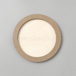 DIY Children Wood Decoration Clay Picture Frame, PapayaWhip, Flat Round, 150x10mm, Inner Diameter: 120mm(WOOD-WH20008-07A)