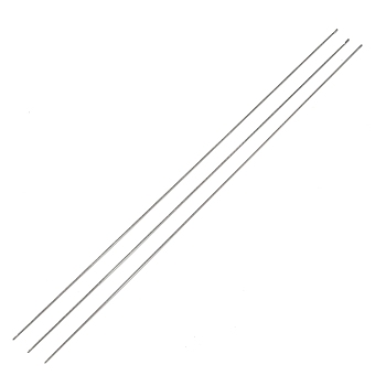 Steel Beading Needles with Hook for Bead Spinner, Curved Needles for Beading Jewelry, Stainless Steel Color, 25.3x0.07cm