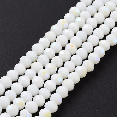 Chapelets de perles en verre opaque de couleur unie(EGLA-A034-P10mm-L17)-2