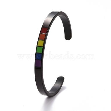 Браслет-манжета Rainbow Pride(BJEW-F419-15EB)-2