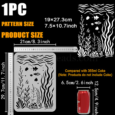 Plastic Hollow Out Drawing Painting Stencils Templates(DIY-WH0396-798)-2