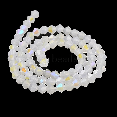 Imitation Jade Electroplate Glass Beads Strands(GLAA-F029-J4mm-D06)-2