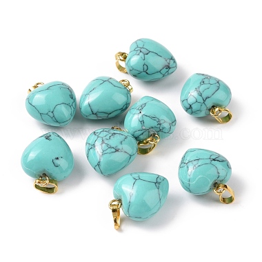 Synthetic Turquoise Pendants(G-I311-A33-G)-3