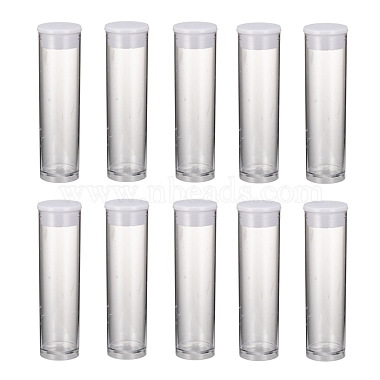 Clear Tube Plastic Beads Containers