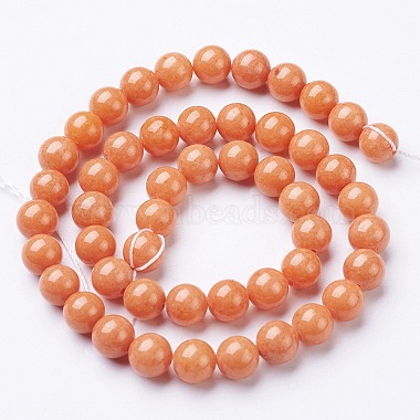 Natural Mashan Jade Round Beads Strands(G-D263-8mm-XS21)-3
