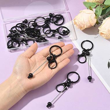 15Pcs Plastic Beadable Keychains(KEYC-FS00047)-5