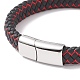 Leather Braided Cord Bracelets(BJEW-E345-07-P)-2
