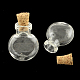 Flat Round Glass Bottle for Bead Containers(AJEW-R045-07)-1