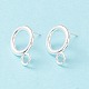 304 Stainless Steel Stud Earring Findings(X-STAS-P308-02A-S)-2